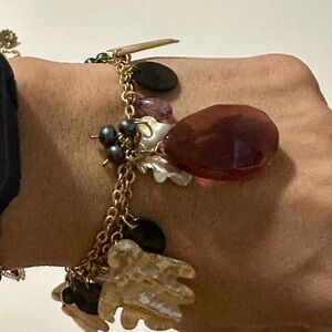 Elegant Gold Charm Bracelet